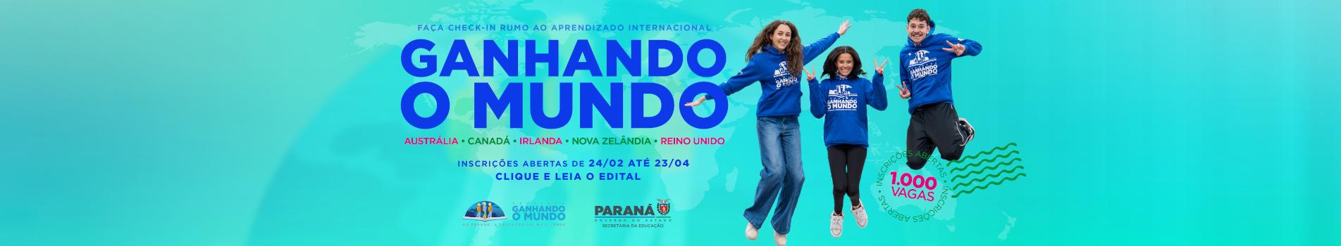 Ganhando o Mundo - País de destino - Modalidade High School - 2026