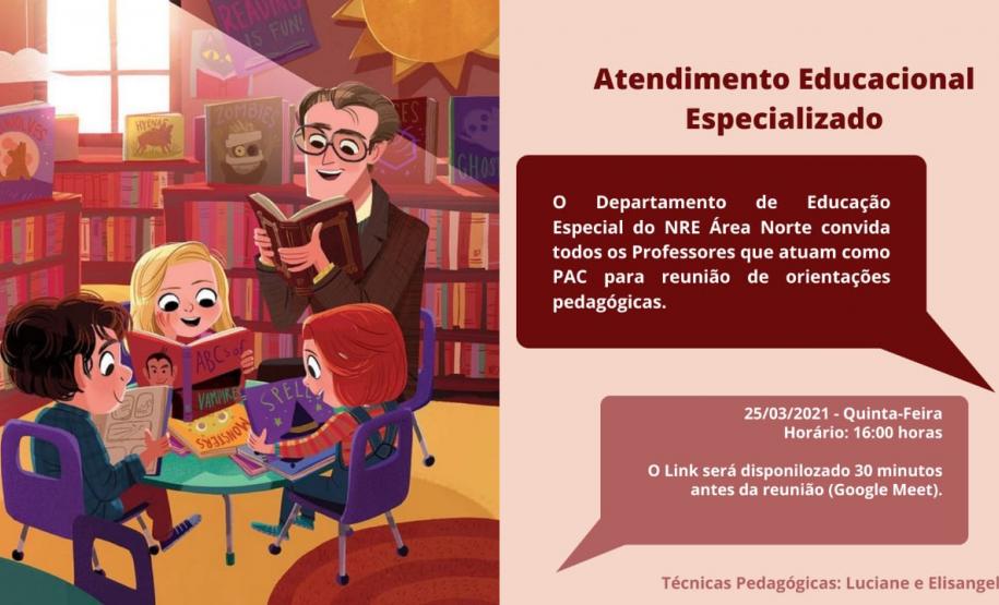 A Equipe da Educação Especial do Núcleo Área Metropolitana Norte, inicia esta semana, um ciclo de reuniões trazendo orientações pedagógicas para todas as demandas de TILS, PAC, PAEE e SRM. 2