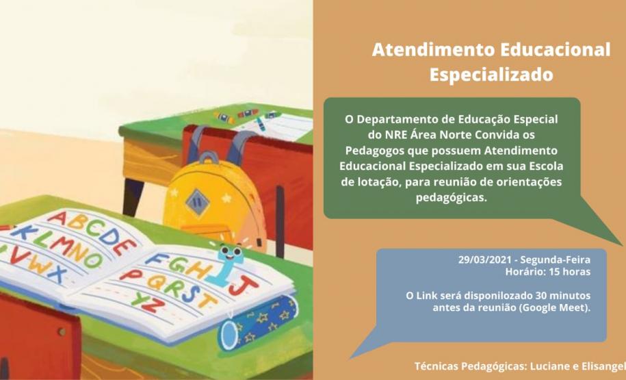 A Equipe da Educação Especial do Núcleo Área Metropolitana Norte, inicia esta semana, um ciclo de reuniões trazendo orientações pedagógicas para todas as demandas de TILS, PAC, PAEE e SRM. 7